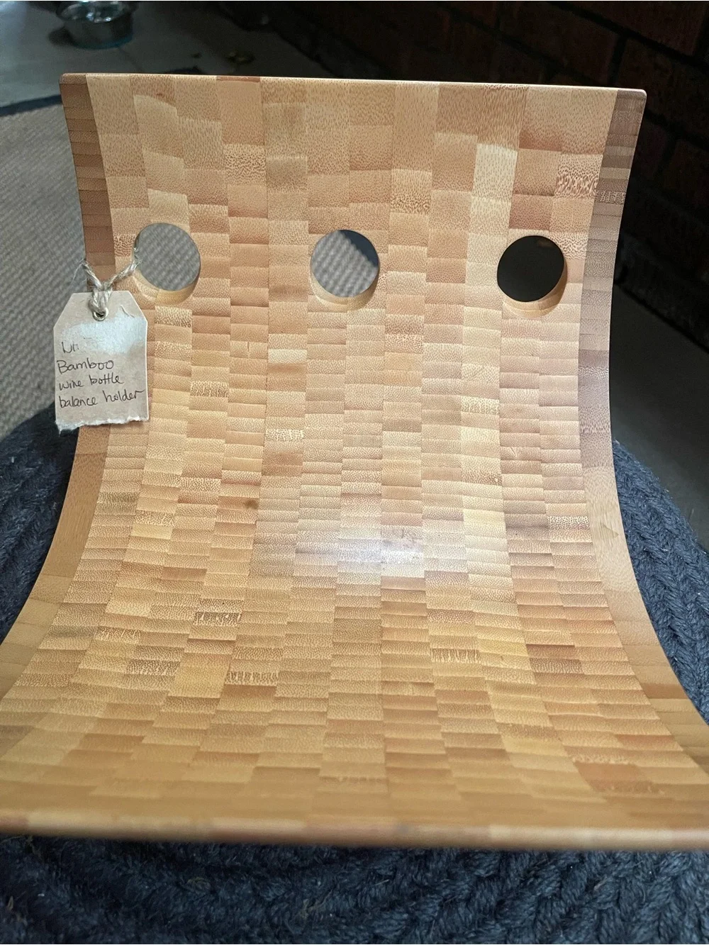 Bamboo Wine Bottle Holder - Natural Bamboo